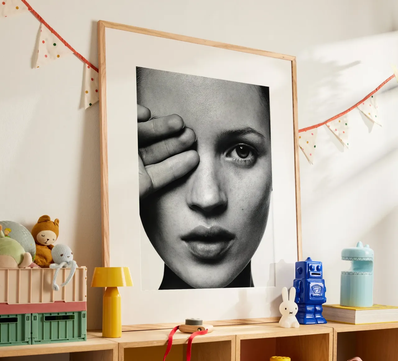 Ritratto di Kate Moss poster da Black And White