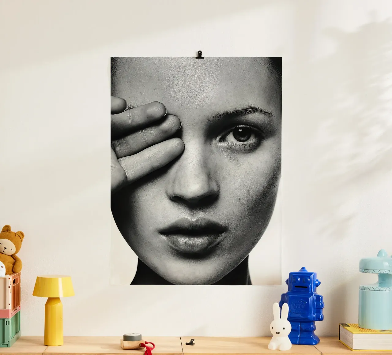 Ritratto di Kate Moss poster da Black And White
