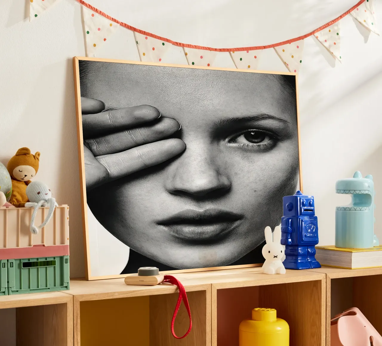 Ritratto di Kate Moss poster da Black And White