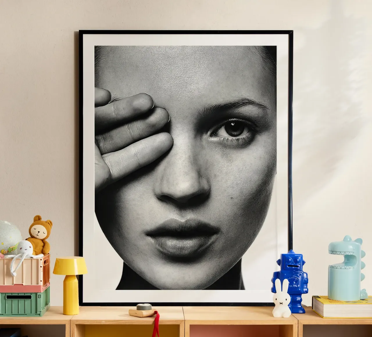 Ritratto di Kate Moss poster da Black And White