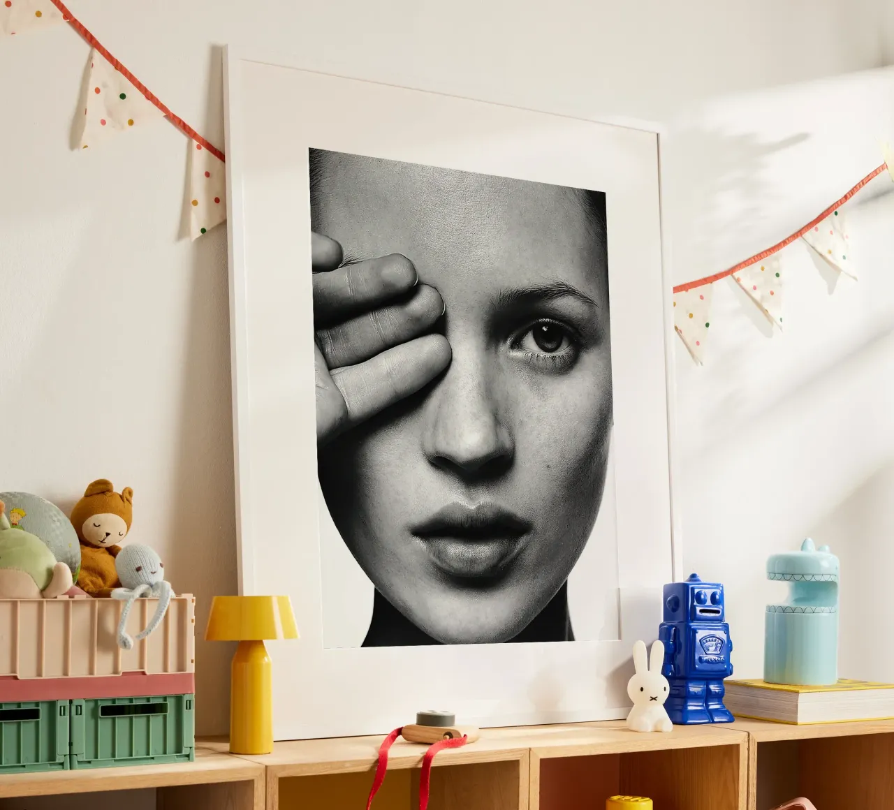 Ritratto di Kate Moss poster da Black And White