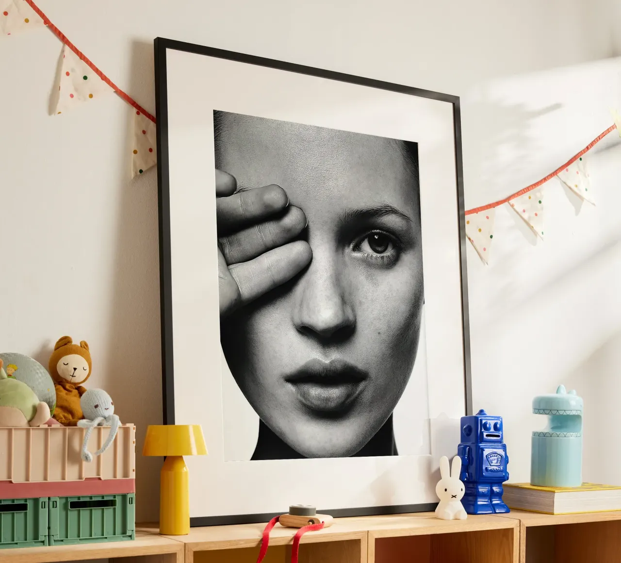 Ritratto di Kate Moss poster da Black And White