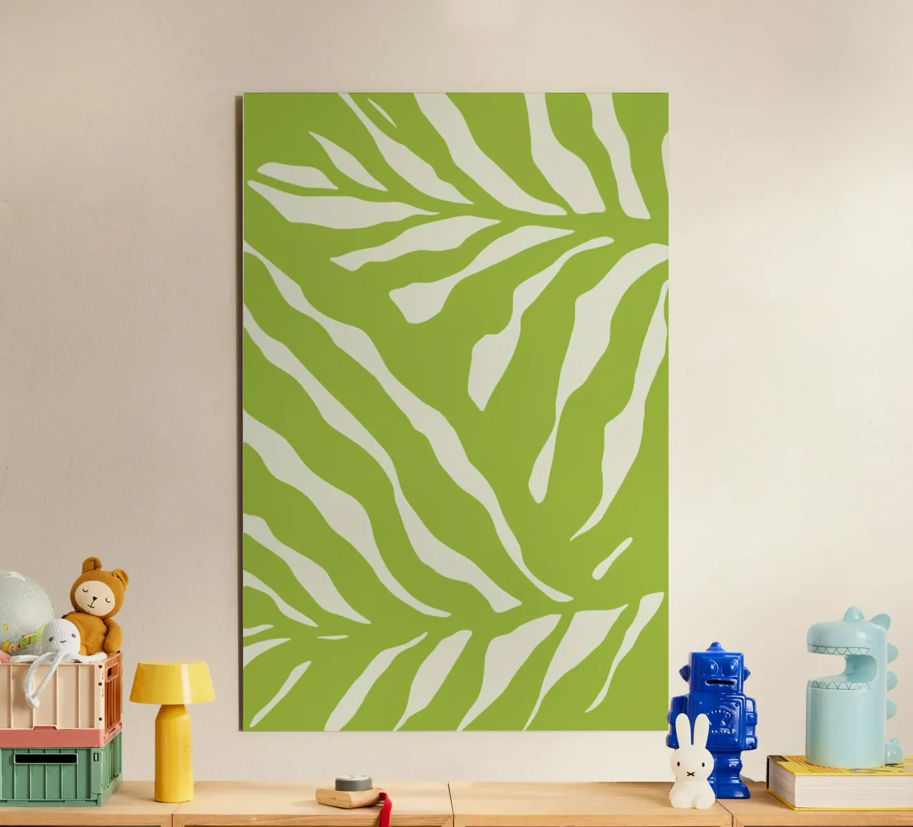 Pistachio Ferns alluminio dibond da Studio One