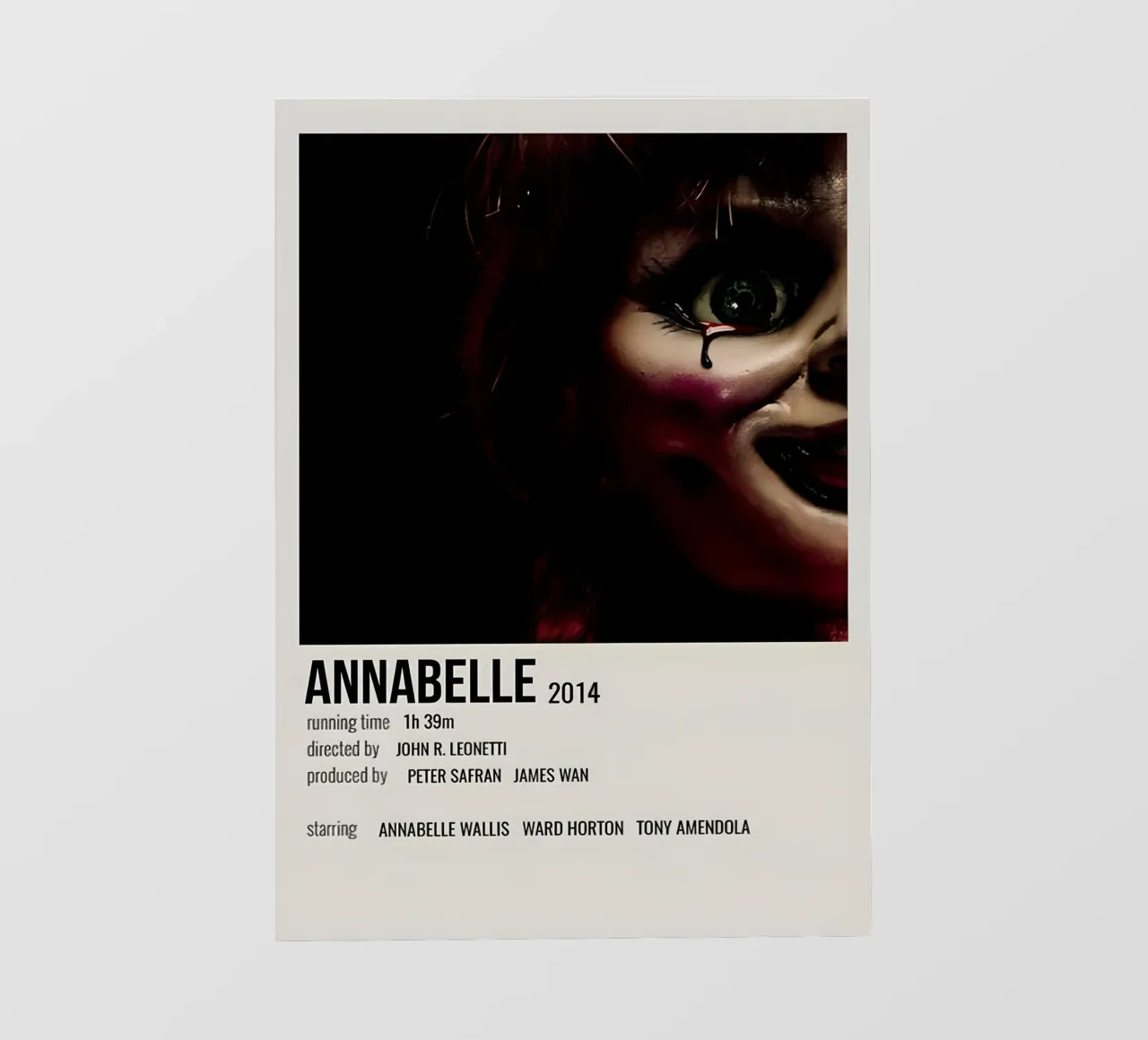 ANNABELLE 2014 telo in pvc da MVFminimalist