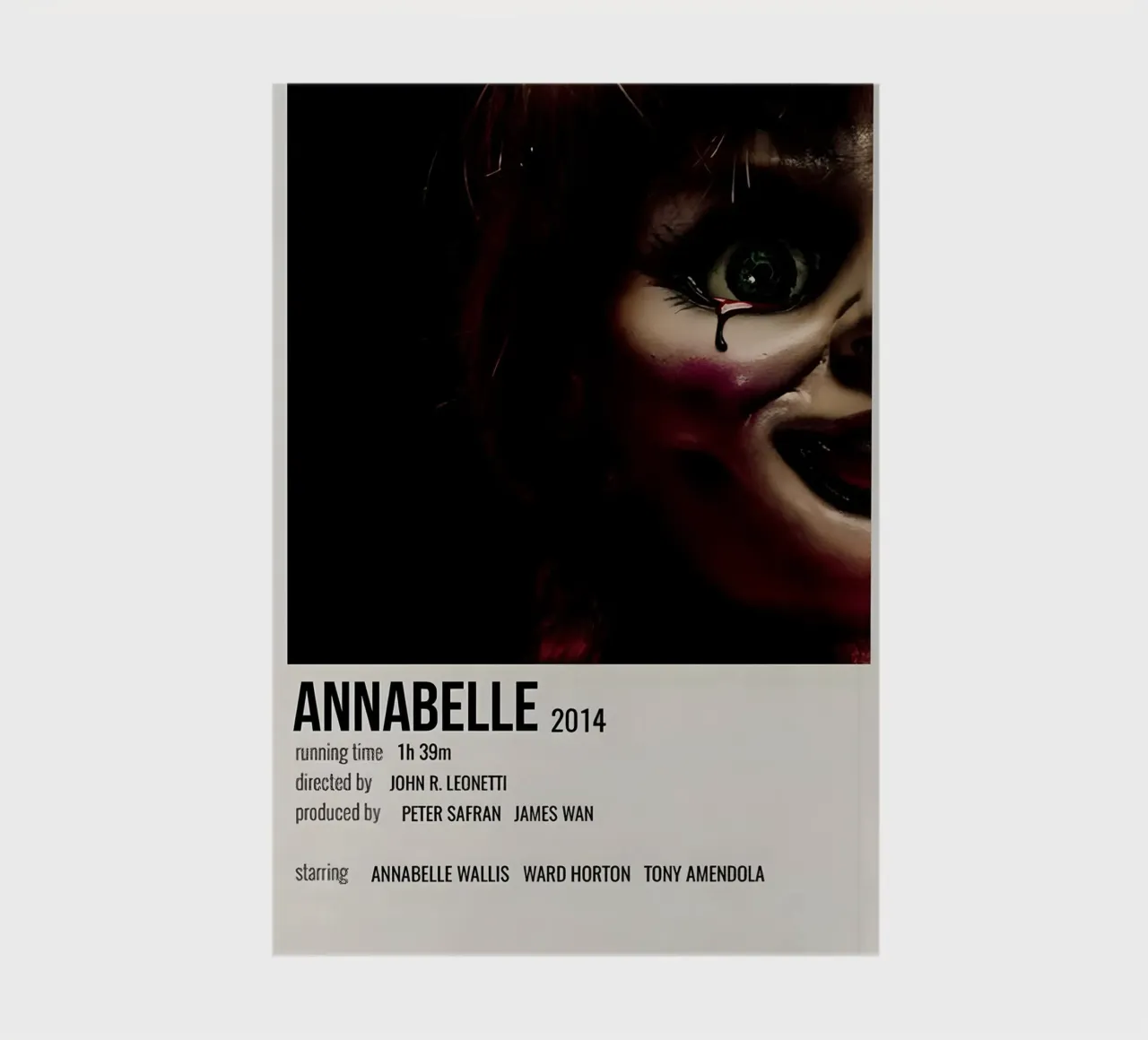 ANNABELLE 2014 notebook by MVFminimalist
