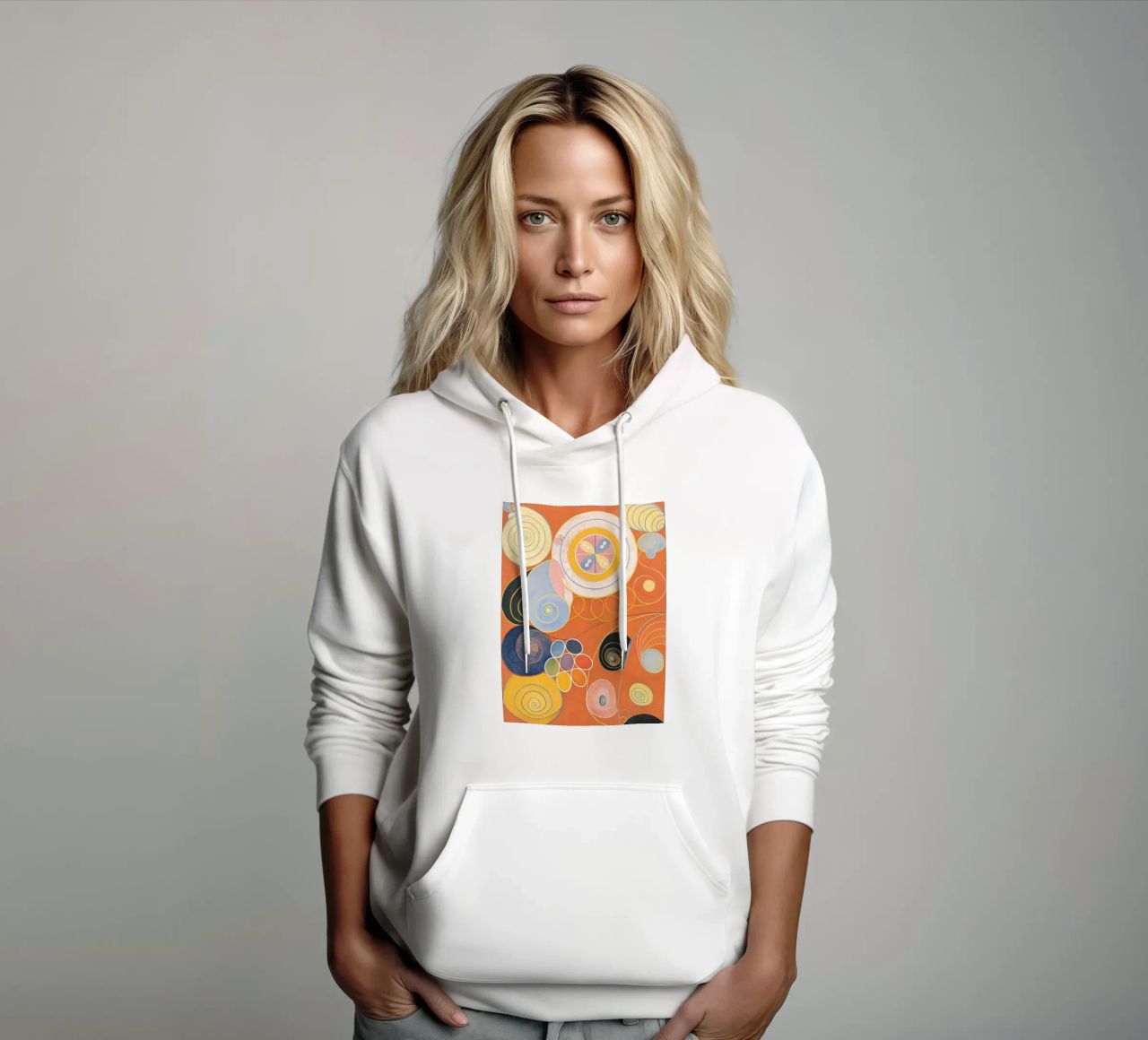 Hilma Af Klint - I dieci più grandi n. 3 felpa con cappuccio da Ceryspool