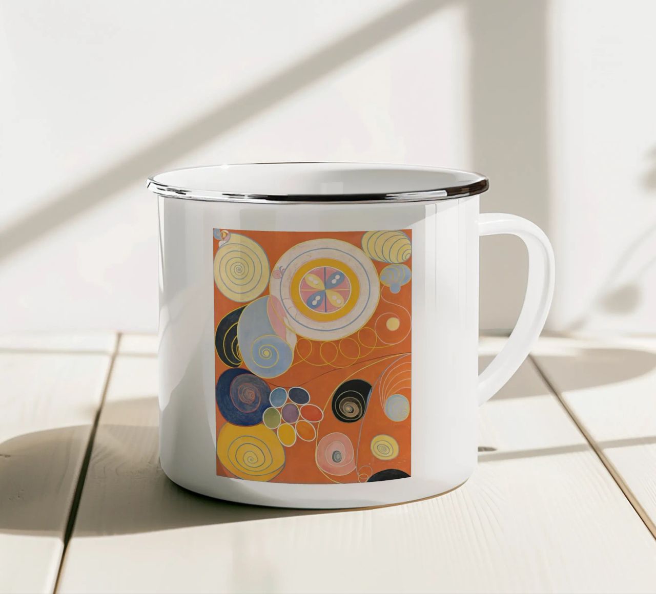 Hilma Af Klint - The Ten Largest No. 3 enamel mug by Ceryspool