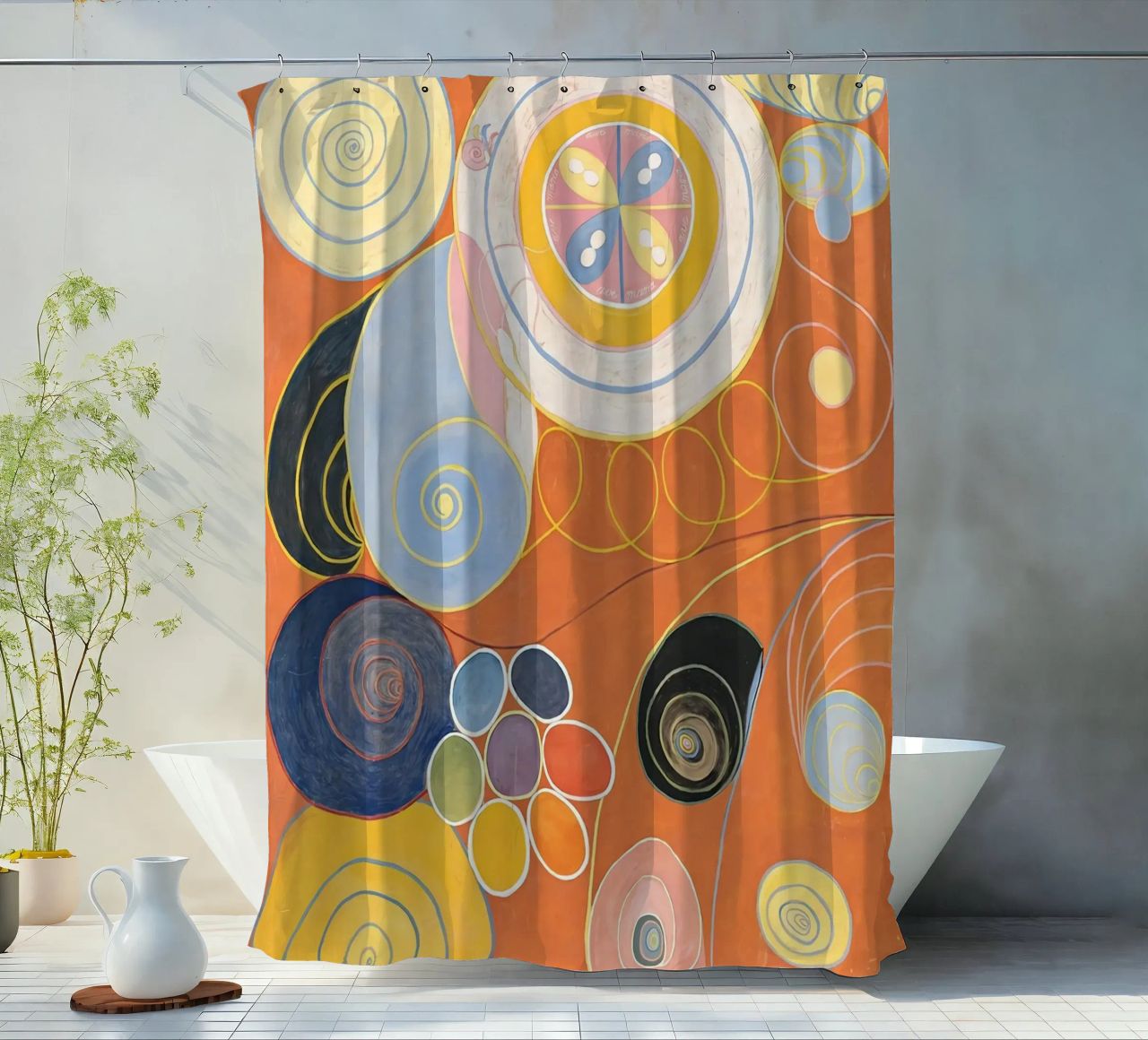 Hilma Af Klint - The Ten Largest No. 3 shower curtain by Ceryspool