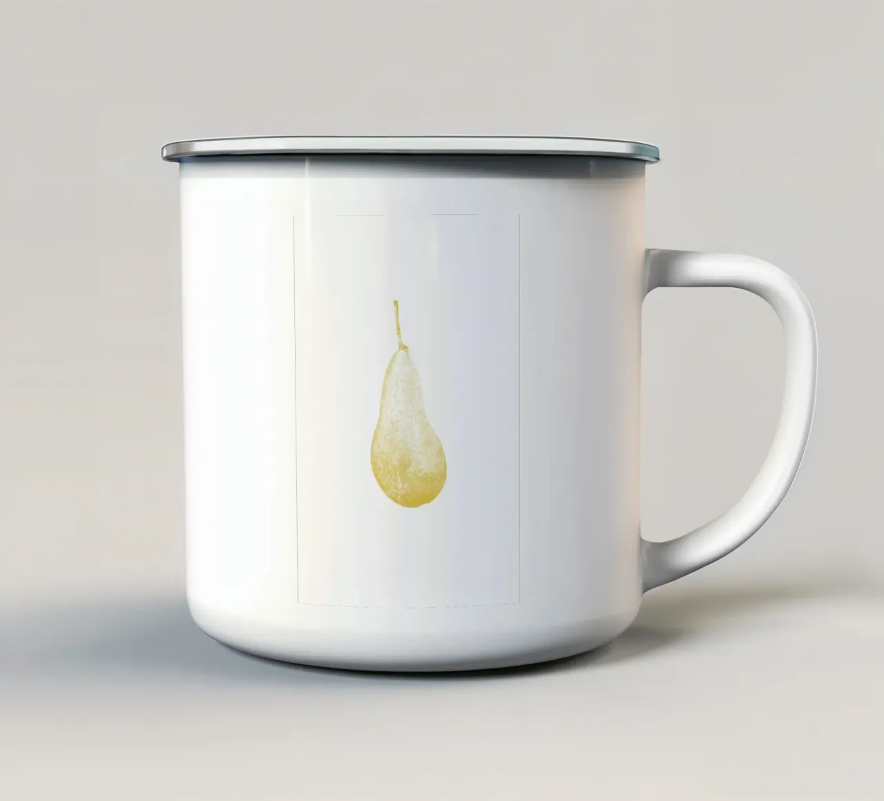 Yellow Pear tazza in smalto da La Bola