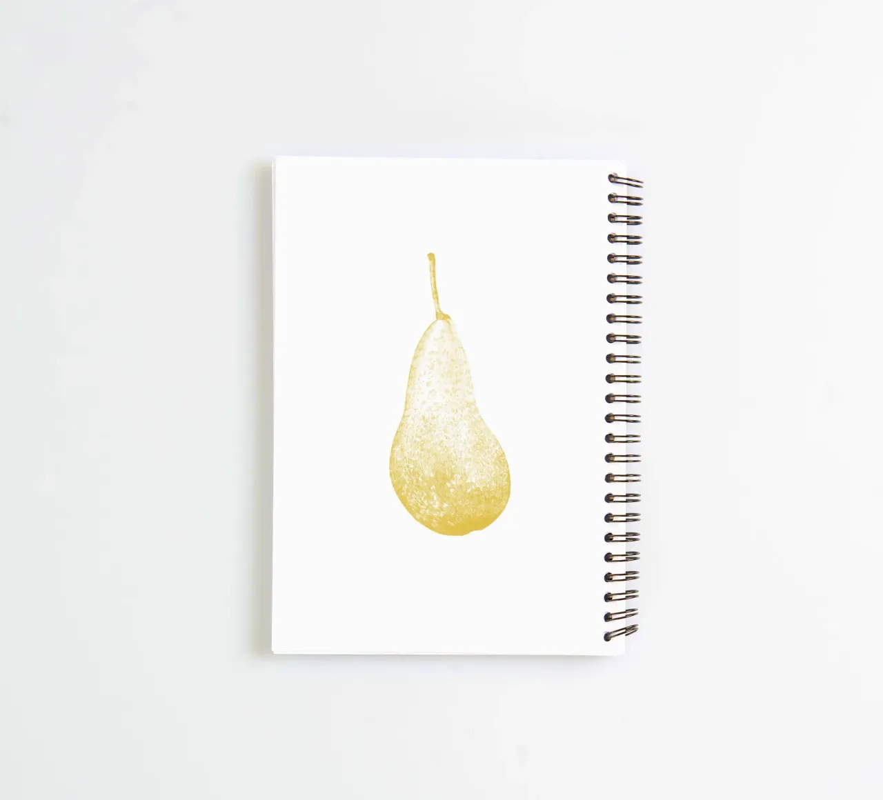 Yellow Pear spiral notebook by La Bola