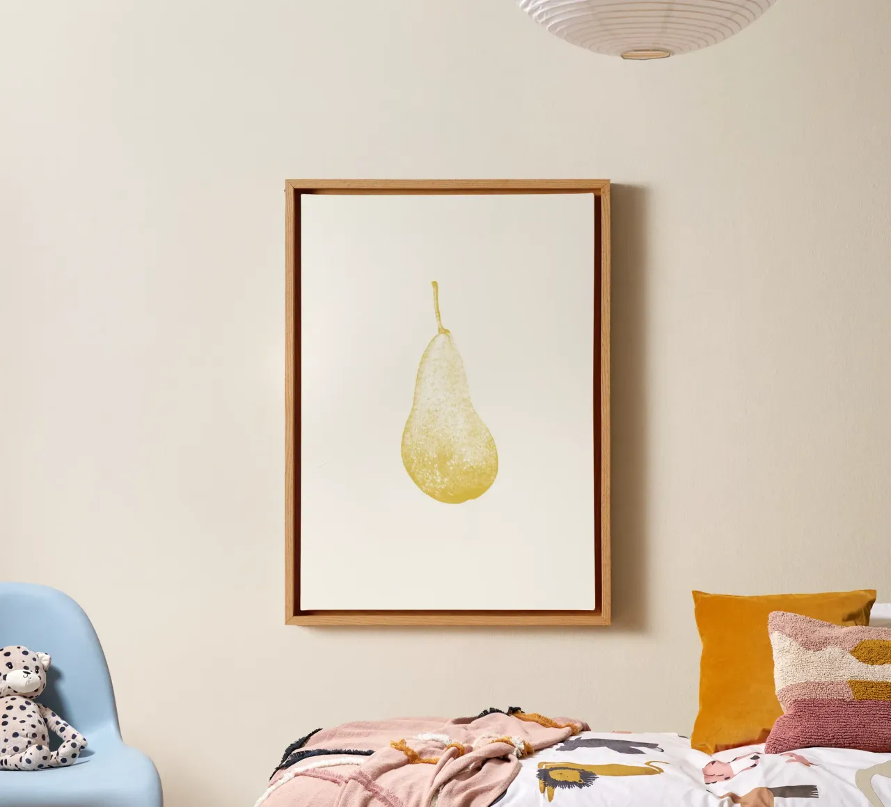 Yellow Pear canvas met Baklijst van La Bola