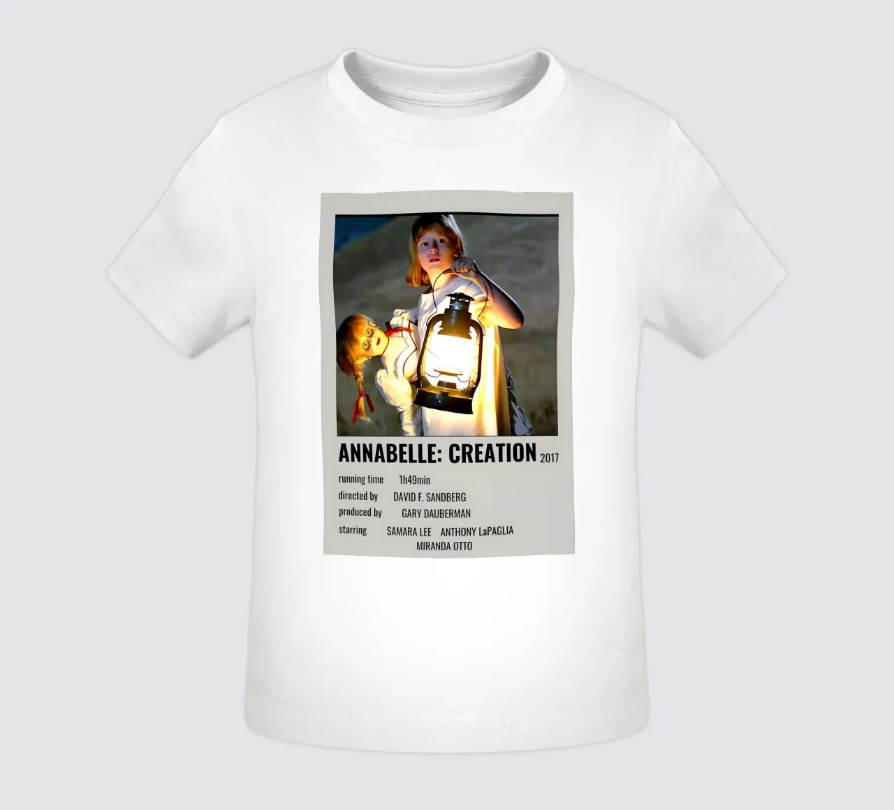 ANNABELLE CREATION 2017 baby t-shirt by MVFminimalist