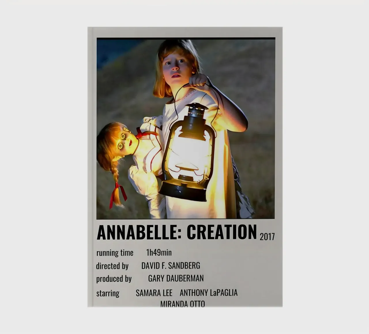 ANNABELLE CREATION 2017 notebook by MVFminimalist