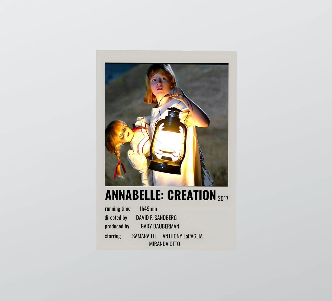 ANNABELLE CREATION 2017 adesivo da MVFminimalist
