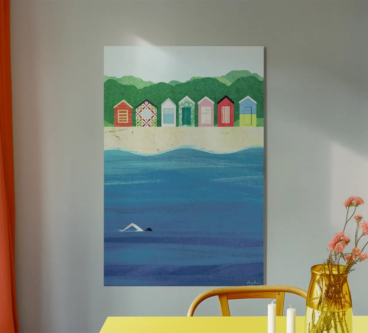 Beach Huts plexiglass da Henry Rivers