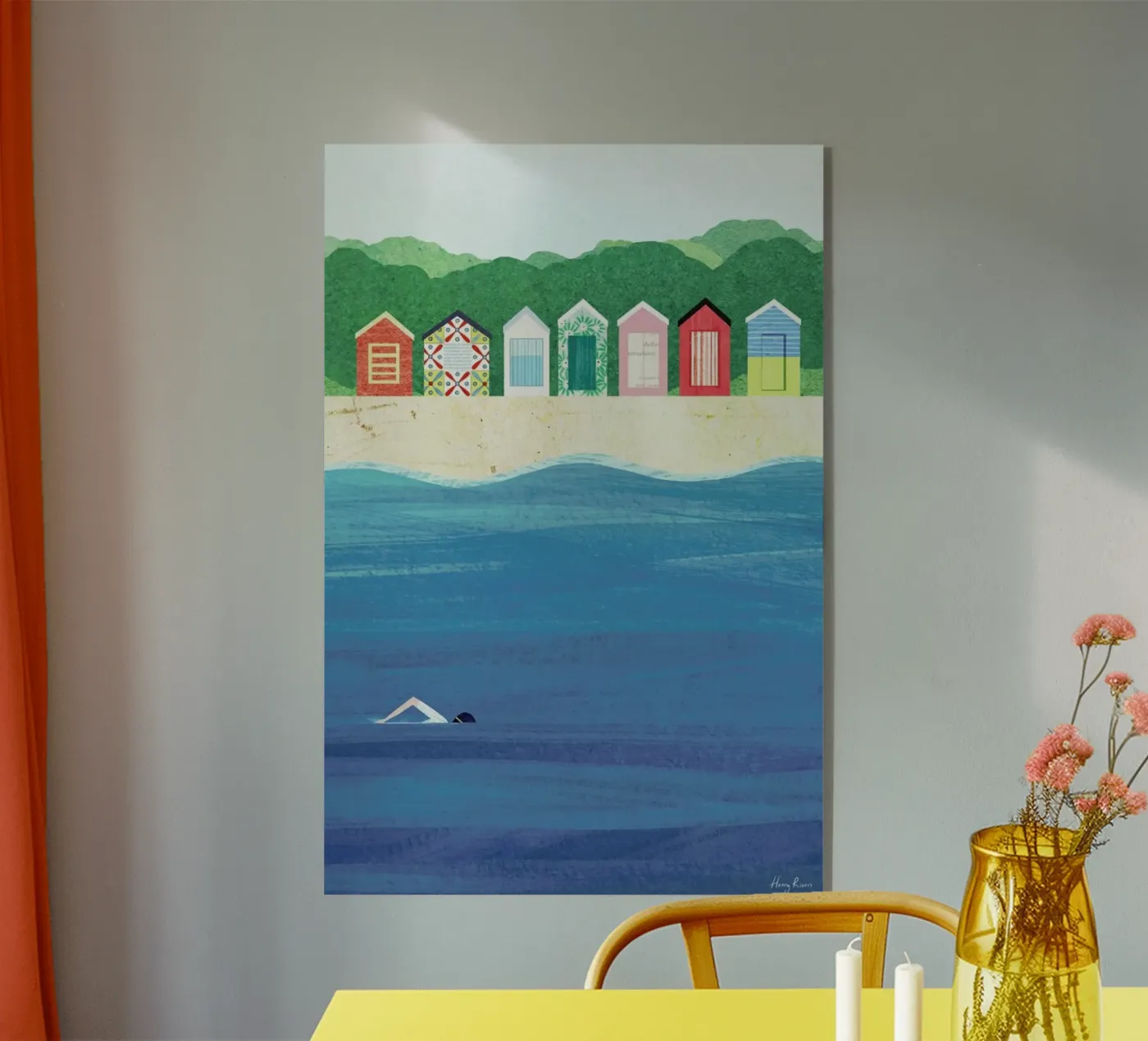 Beach Huts plexiglass da Henry Rivers