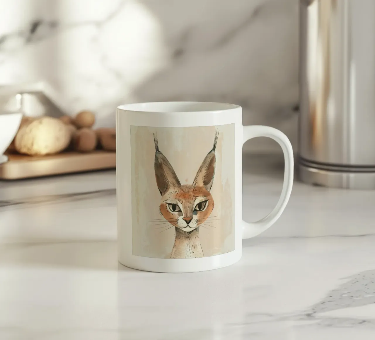 Maestà felina tazza in ceramica da DesignDoodle