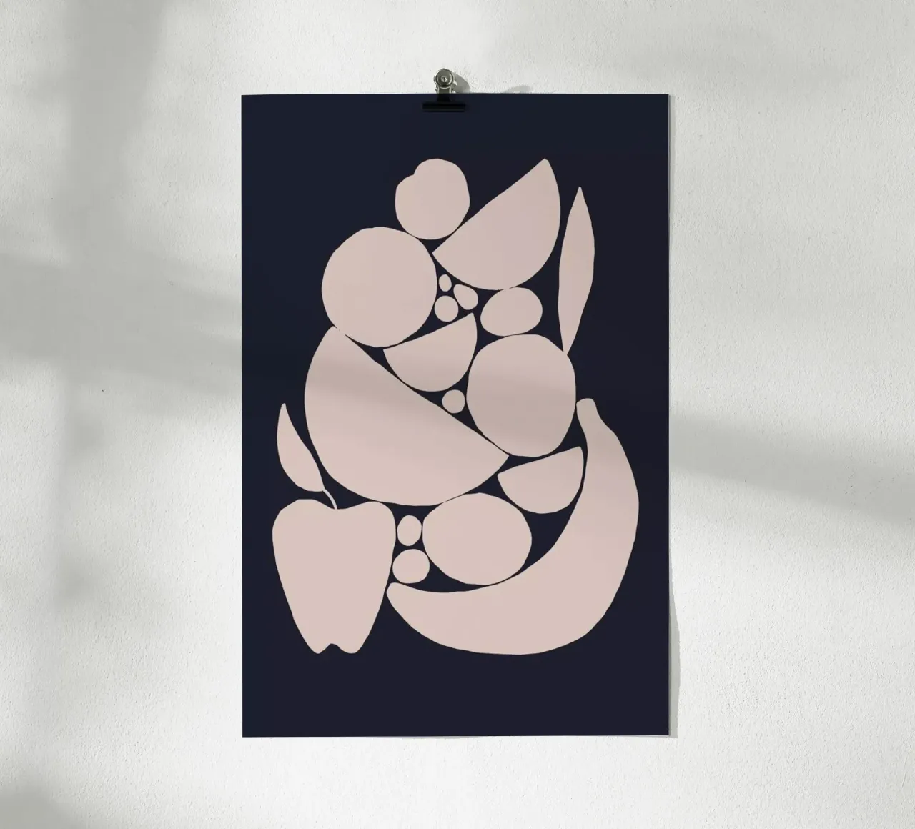 Fruit Salad 3 poster con telaio in legno da Pure