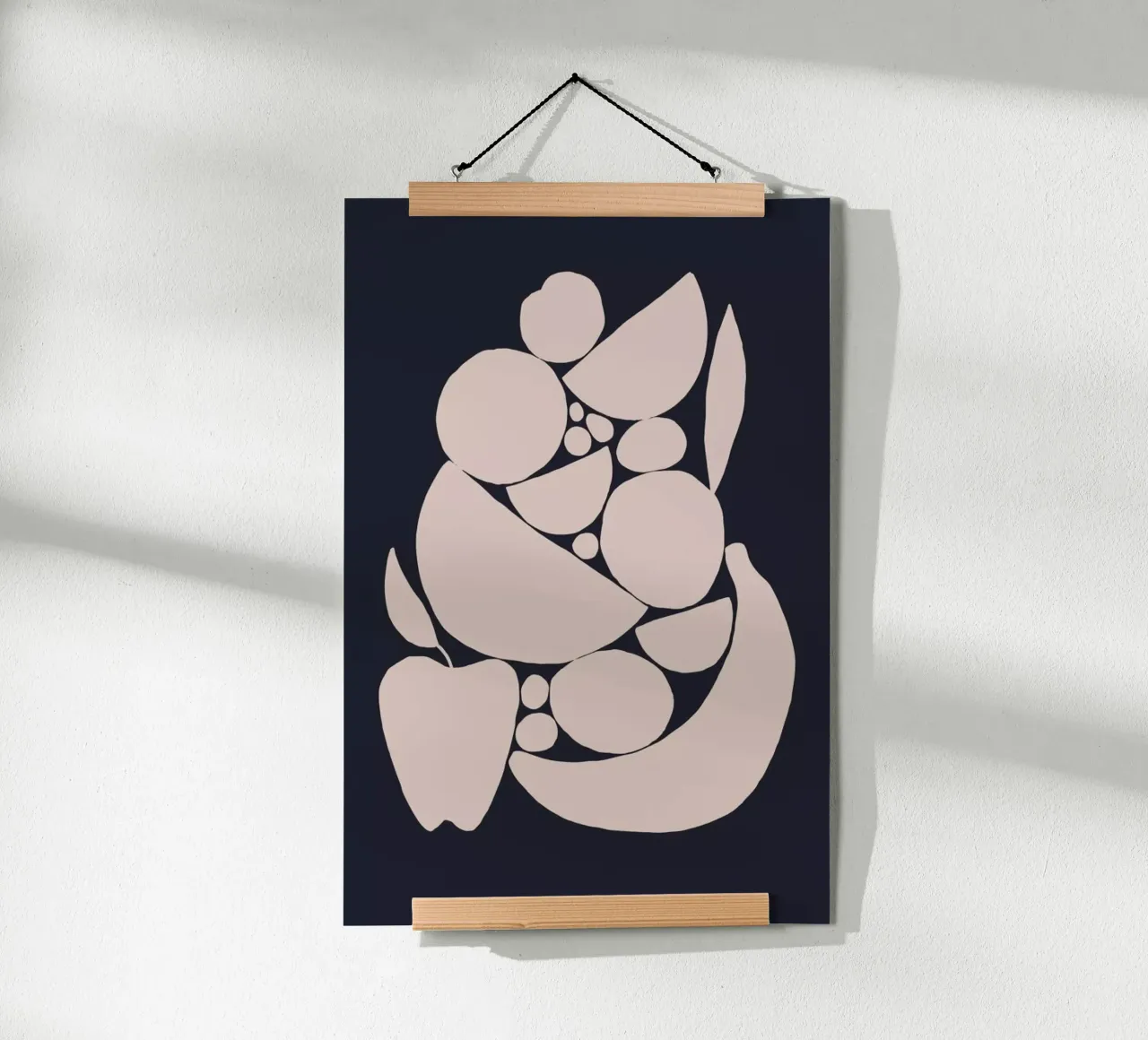 Fruit Salad 3 poster con telaio in legno da Pure