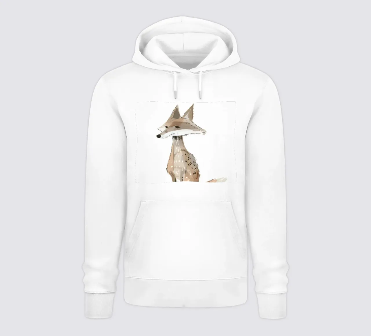Coyote in movimento felpa con cappuccio da DesignDoodle