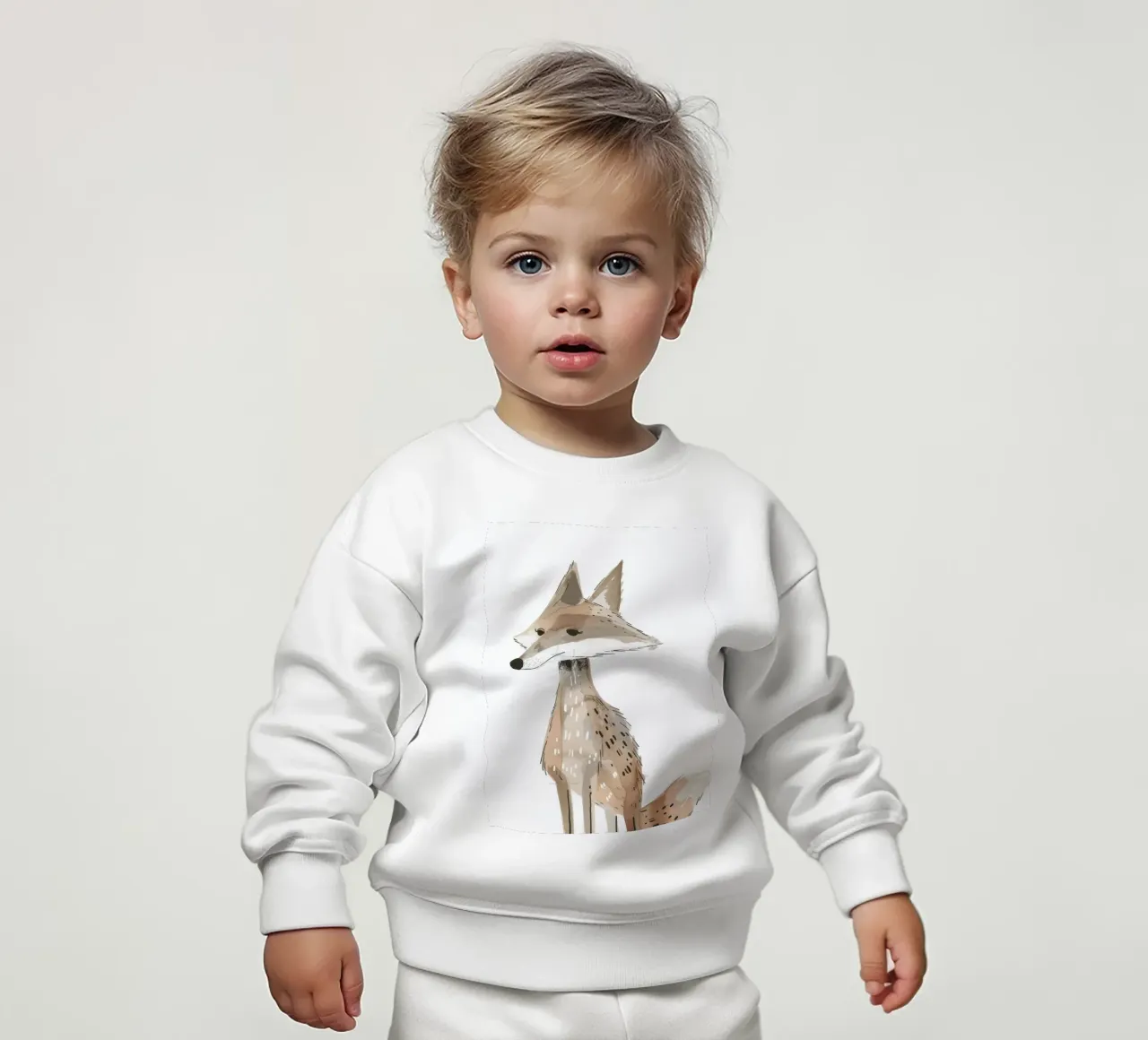 Coyote en movimiento sudadera de bebé de DesignDoodle