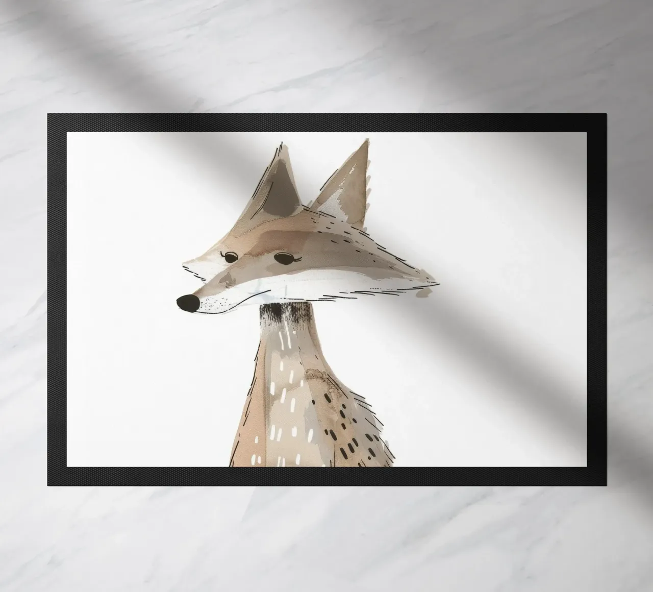 Coyote in movimento zerbino da DesignDoodle