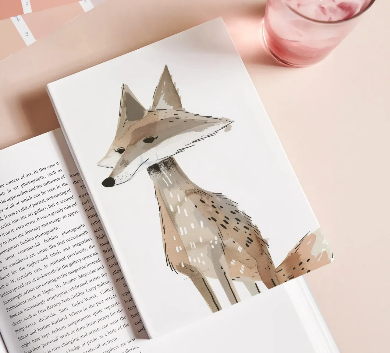 Kojote auf dem Vormarsch Notizbuch von DesignDoodle