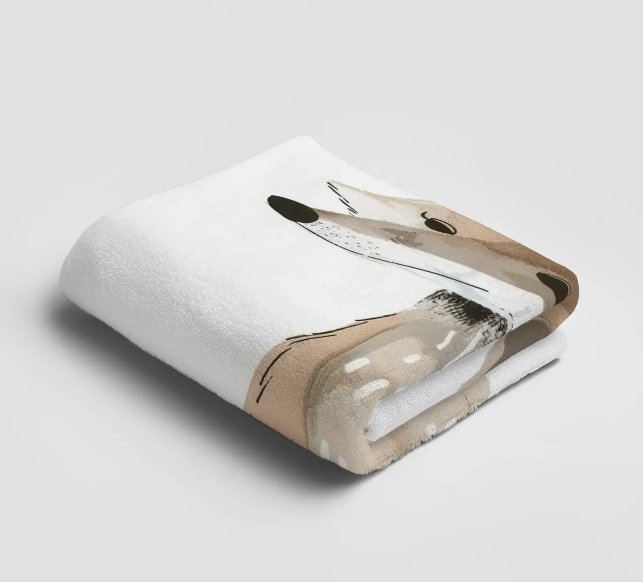 Coyote on the Move towel by DesignDoodle