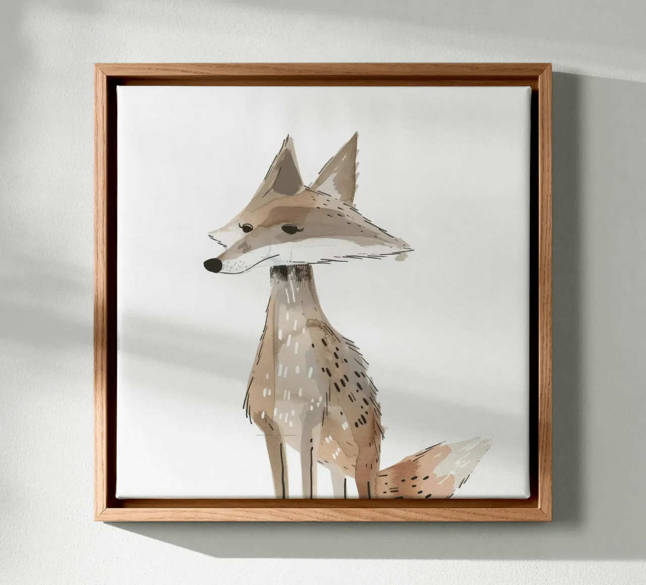 Coyote on the Move canvas by DesignDoodle