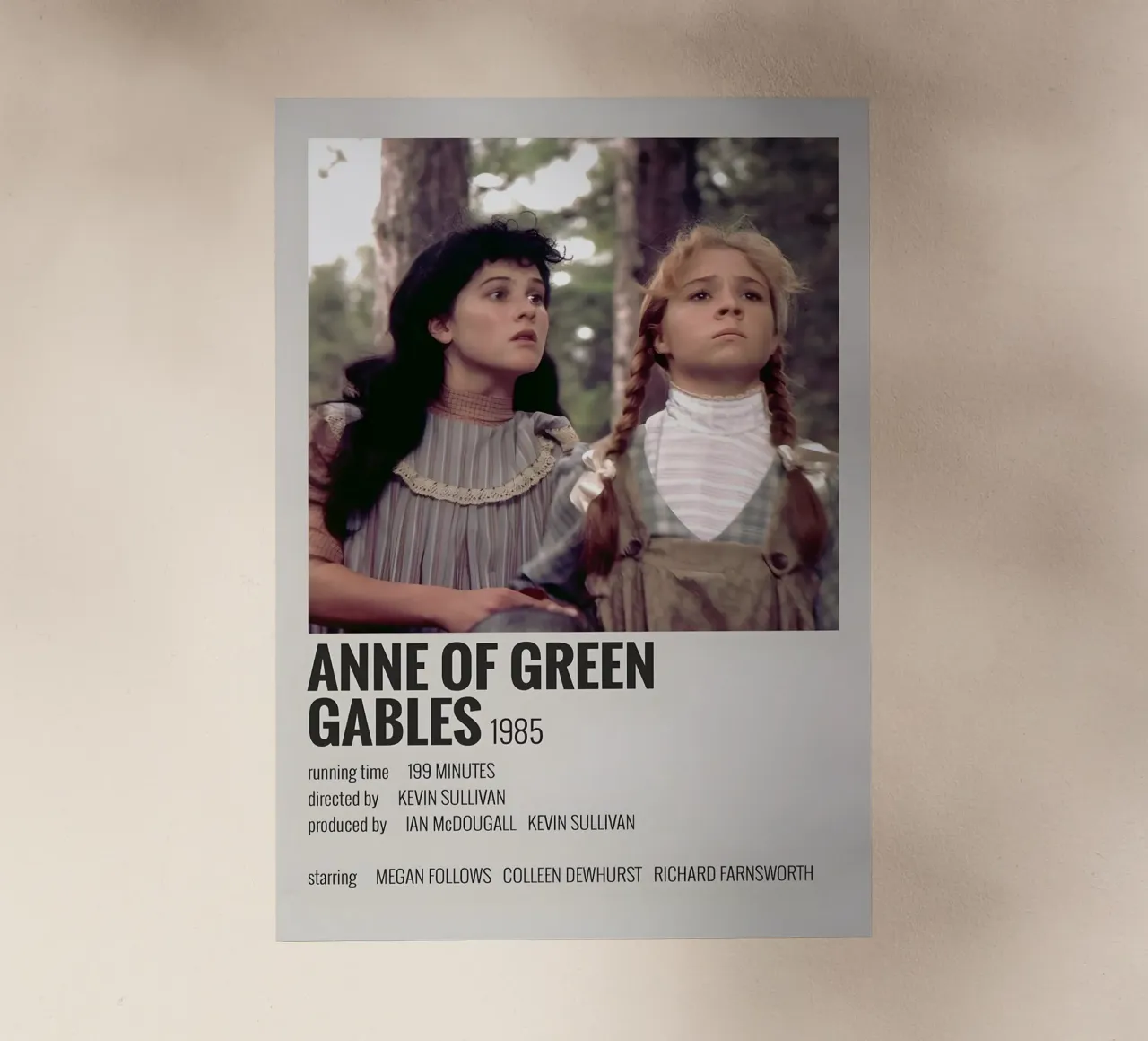 ANNE OF GREEN GABLES 1985 pellicola backlit da MVFminimalist