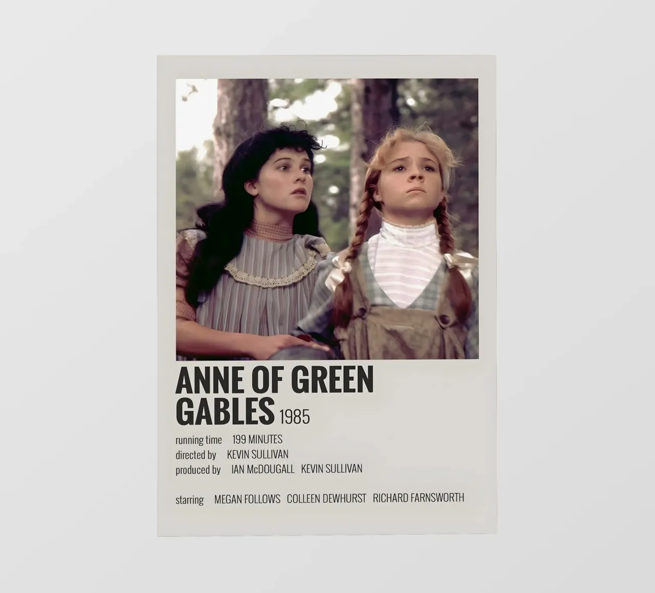 ANNE OF GREEN GABLES 1985 pellicola backlit da MVFminimalist