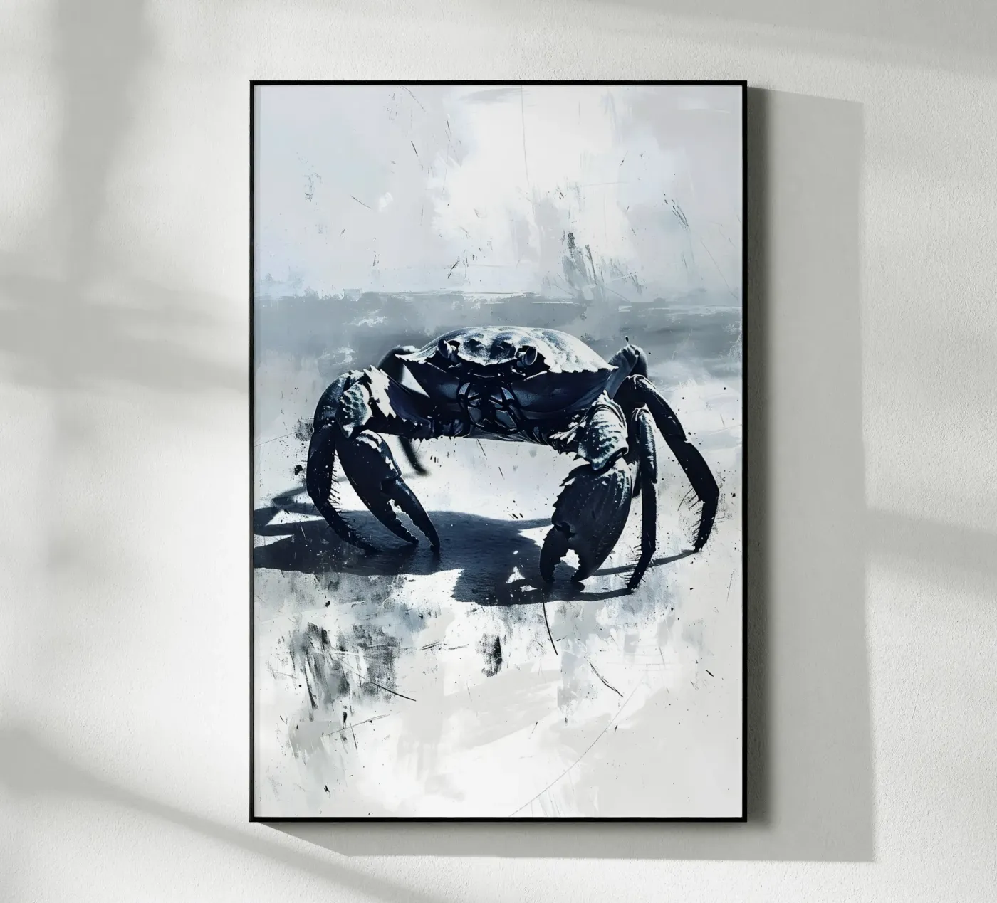 Crab on the beach acrylic glass by Nordic Blue Atelier