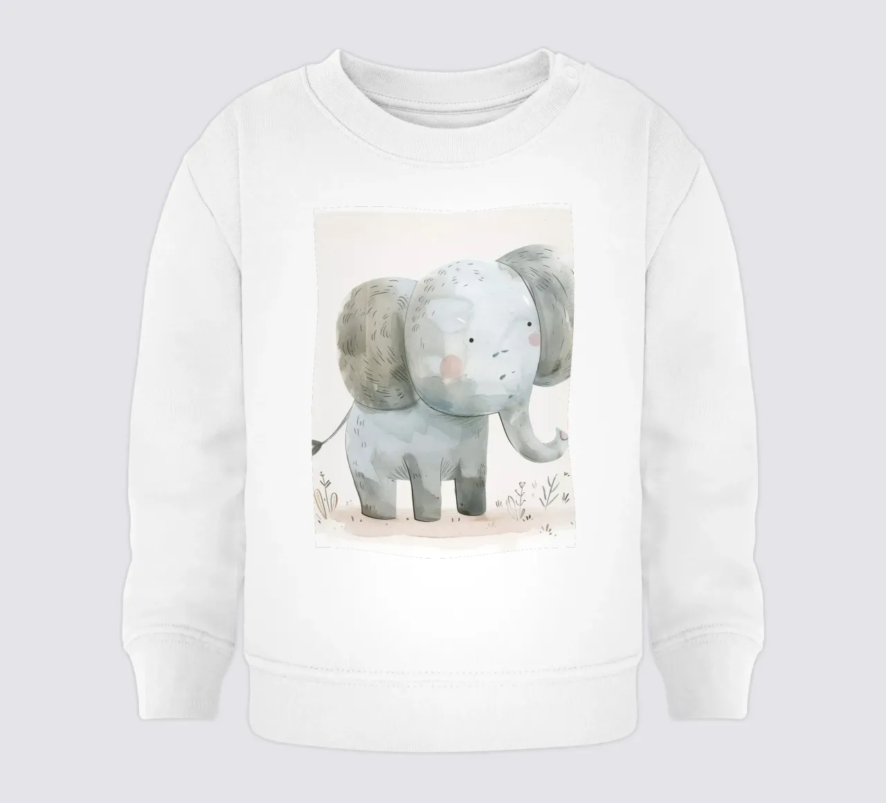 Elefante giocoso felpa neonato da DesignDoodle