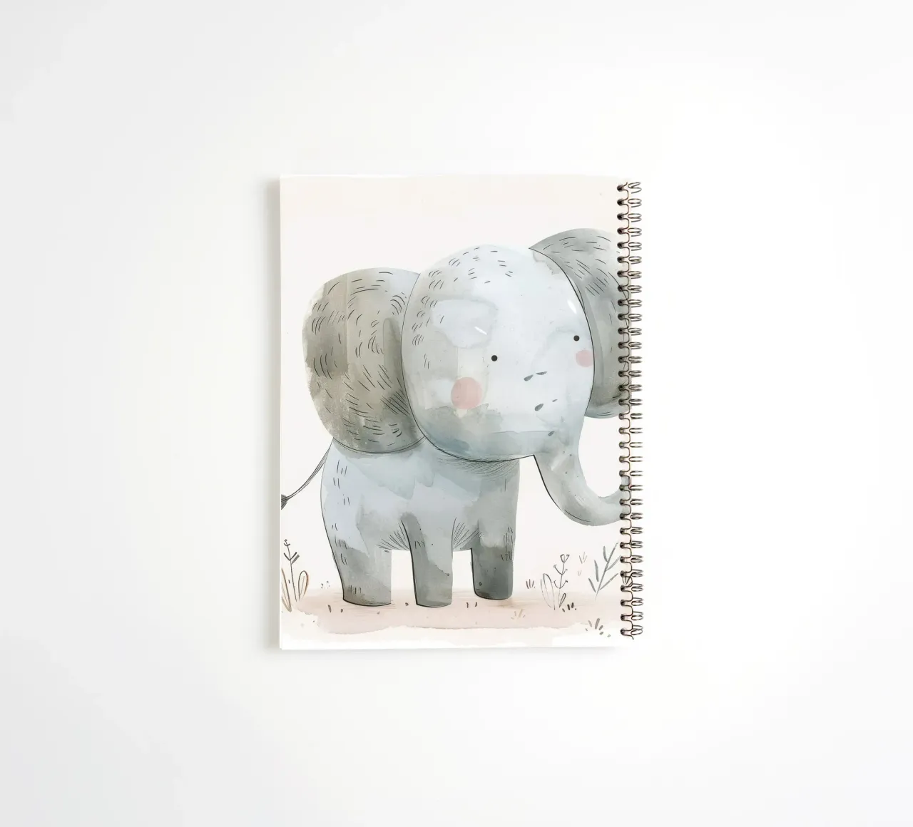 Verspieltes Elefantenbaby Ringbuch von DesignDoodle