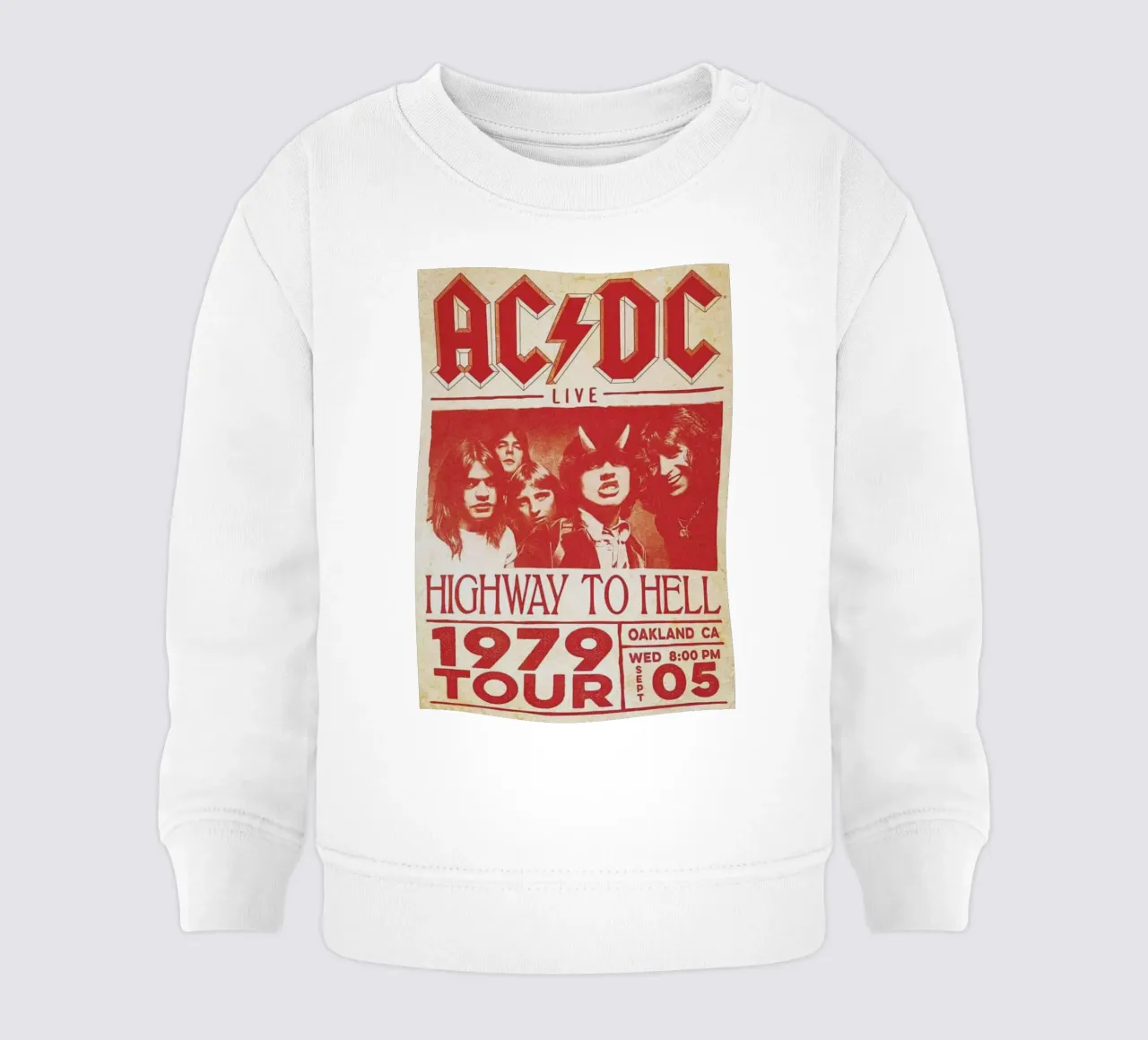 il rock classico non muore mai felpa neonato da korve