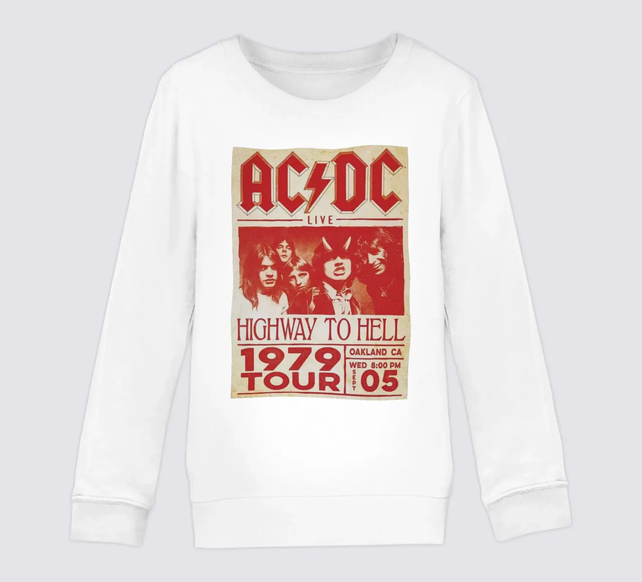 classic rock sterft nooit kinder sweatshirt van korve