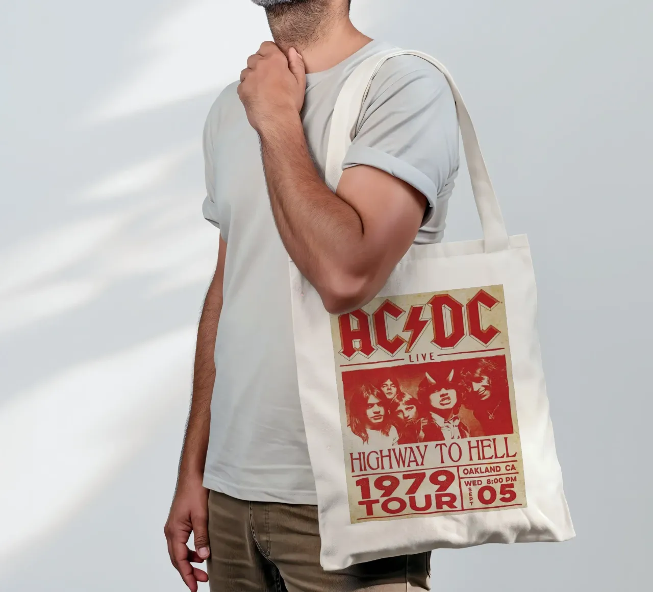 classic rock never dies tote bag by korve