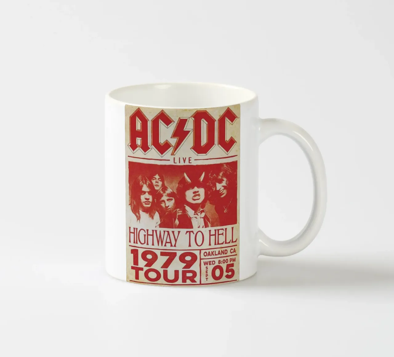 il rock classico non muore mai tazza in ceramica da korve