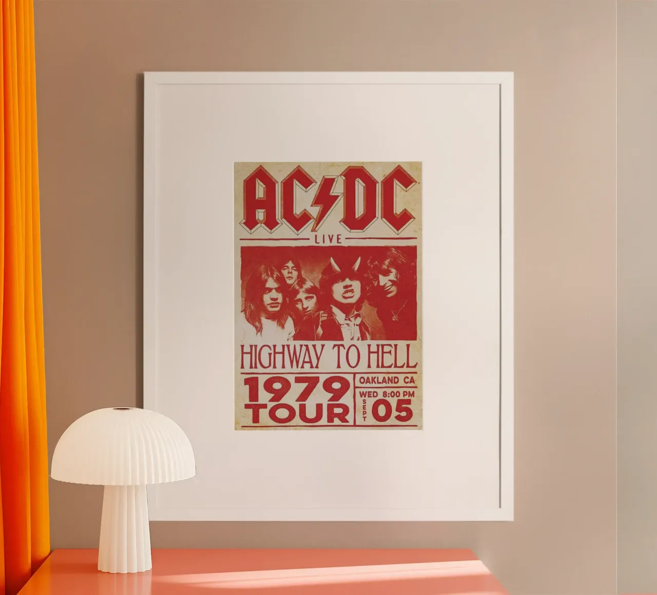 classic rock sterft nooit poster van korve