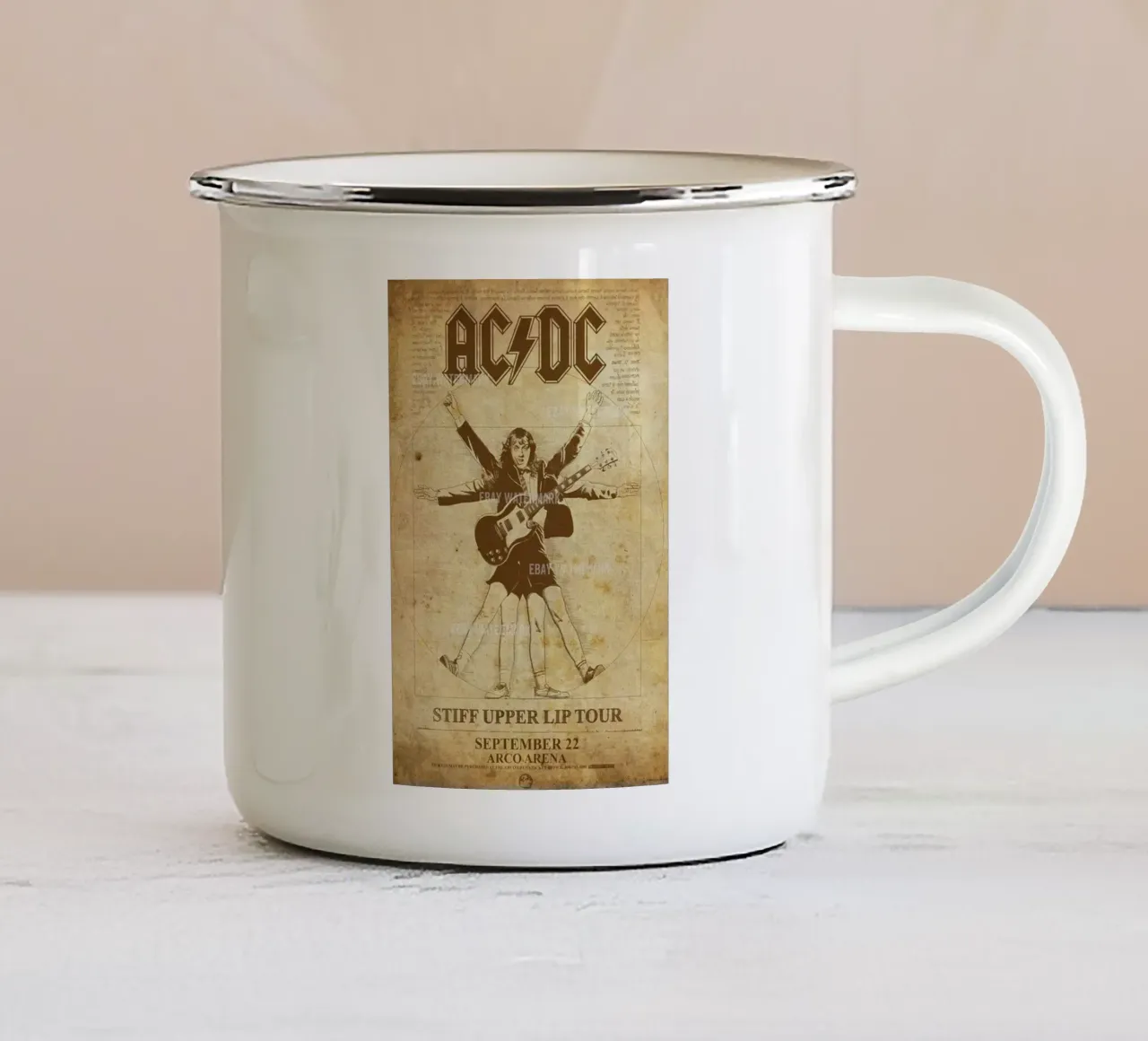 energia in ogni accordo tazza in smalto da korve