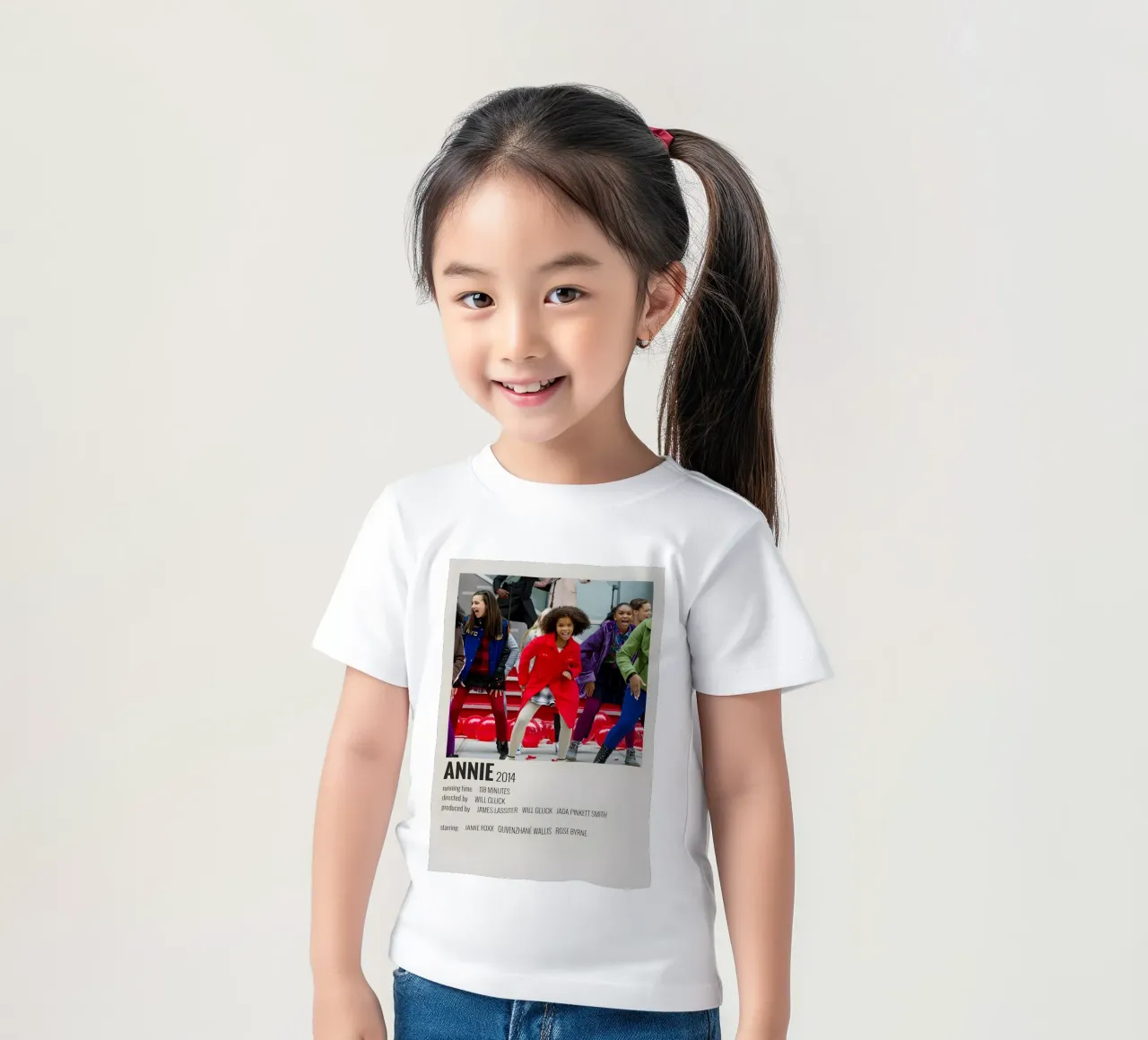 ANNIE 2014 kids t-shirt by MVFminimalist