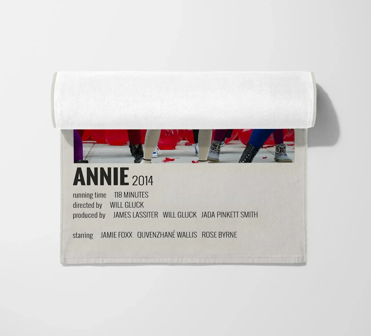 ANNIE 2014 beach towel by MVFminimalist