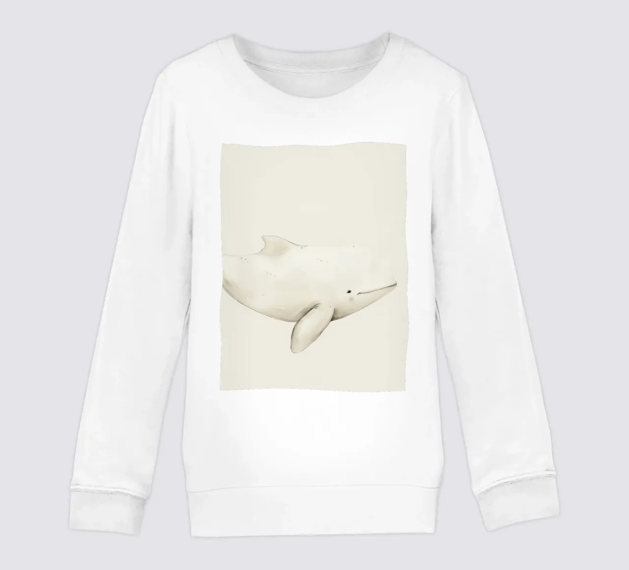 Gentle Whale Journey kids sweatshirt by DesignDoodle