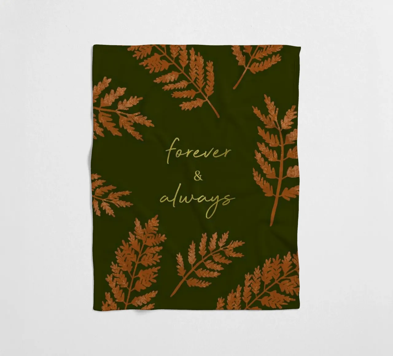 Forever & Always Green coperta in pile da Goed Blauw