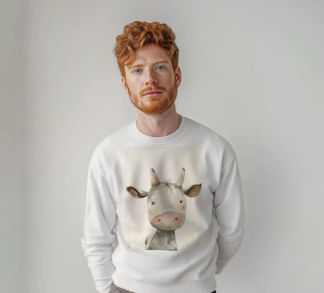 Vitello curioso felpa da DesignDoodle