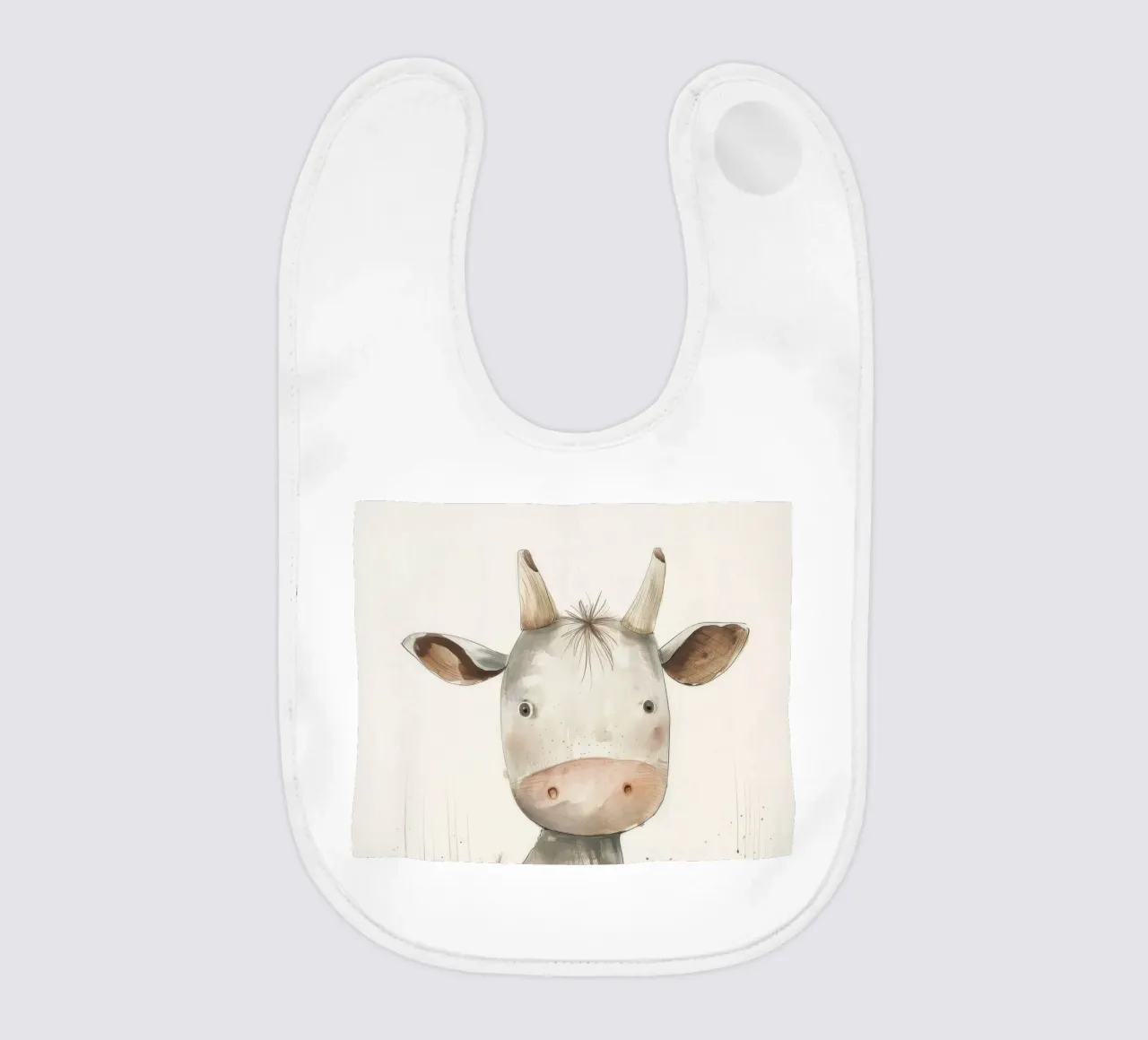 Vitello curioso bavaglino da DesignDoodle