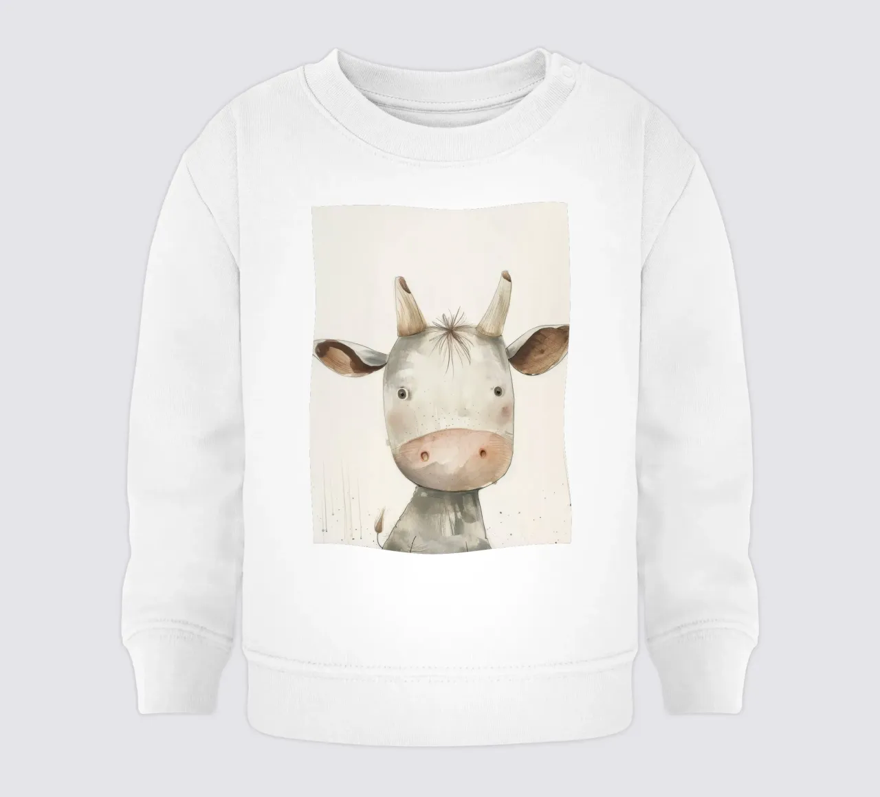 Vitello curioso felpa neonato da DesignDoodle