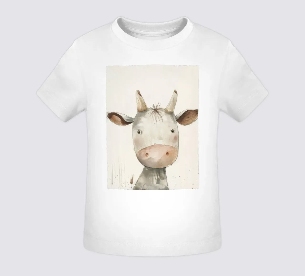 Vitello curioso maglietta neonato da DesignDoodle