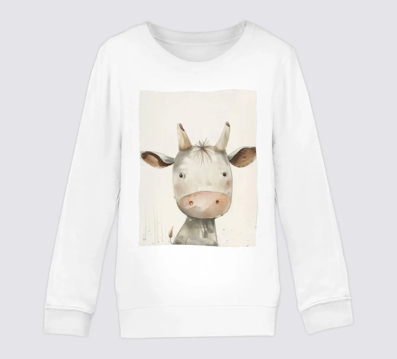 Vitello curioso felpa bambino da DesignDoodle