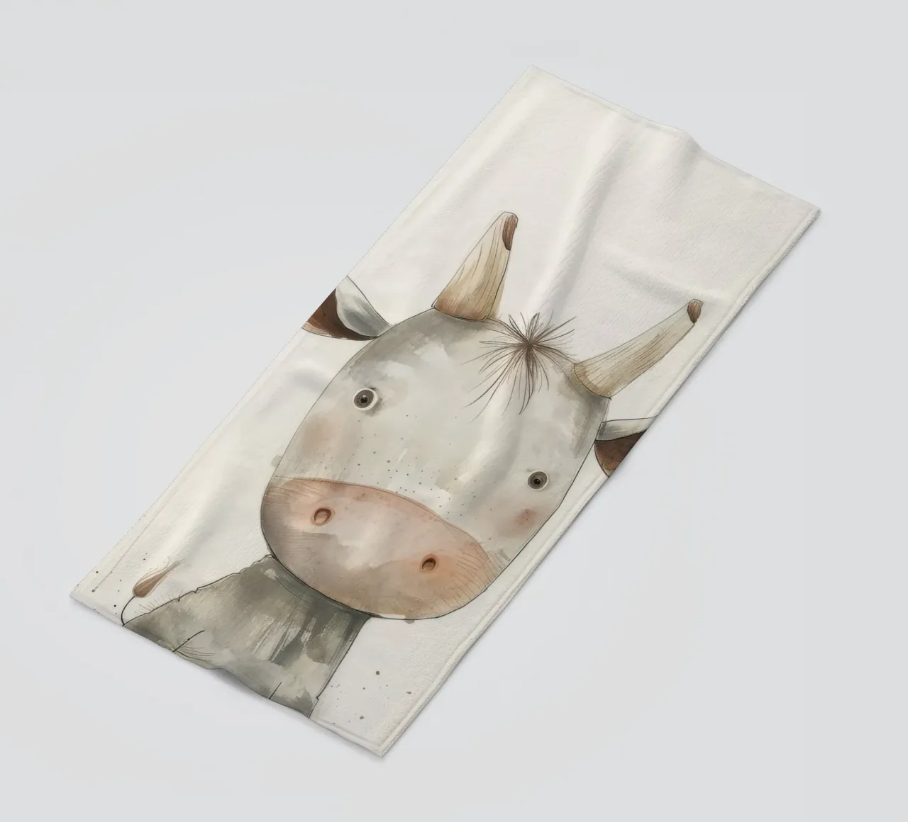 Vitello curioso telo mare da DesignDoodle